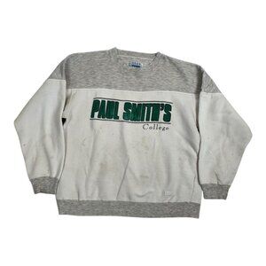 Vintage Paul Smith’s College Crewneck Sweatshirt Size XL 90s Stained